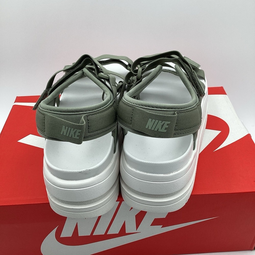 Nike Women's Icon Classic Strappy Platform Sandal Army Green White Size‎ 11 - Picture 8 of 13